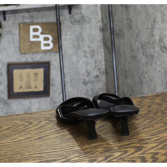 DKNY Womens Jolaine Twist Heel Sandal Mule K1532005 Black 9.5M - Picture 4 of 14